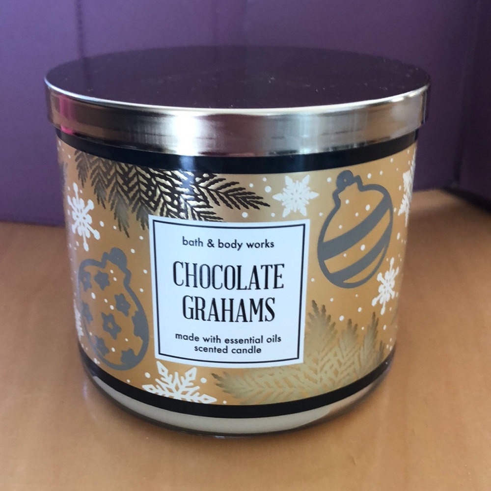 Bath and Body Works Chocolate Grahams 3 Wick Candle